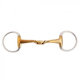 BR Double Jointed Eggbutt Snaffle Slightly Curved Soft Contact 16 mm