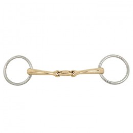 BR Double Jointed Loose Ring Bradoon Soft Contact 12 mm