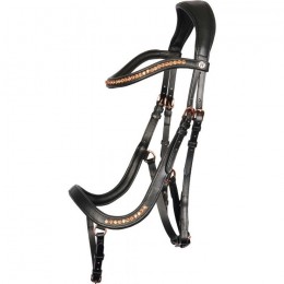 Harry's Horse Bridle Rosegold anatomic