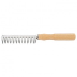 Harry's Horse Aluminium mane comb, wooden handle