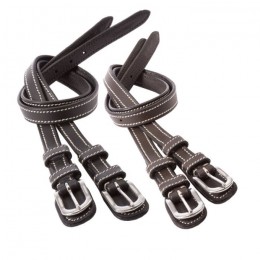 Kavalkade Spur Straps with cream stitching