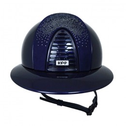 Kep Italia Cromo 2.0 Polish blue polo Shaded swarovski front