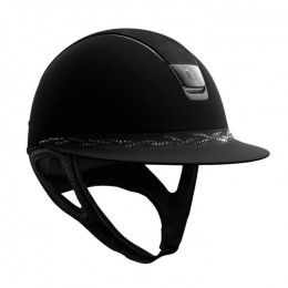Samshield Miss shield Shadowmatt alcantara top Flower swarovski frontal band black