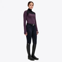 Cavalleria Toscana FW'22 Tech Wool Half Zip Turtleneck Woman
