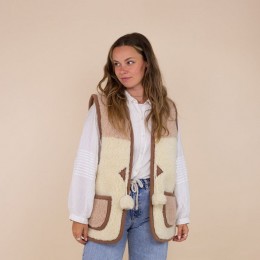 Moonrise Wool Bodywarmer Pompom