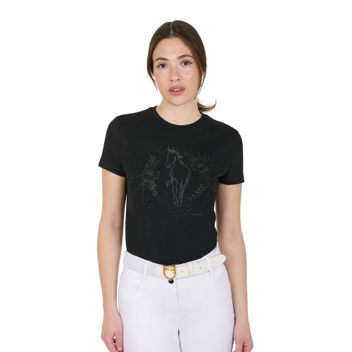 Equestro FW25 T-Shirt Wild Flower Women's