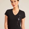 Ariat SS'24 Vertical Logo V T-Shirt