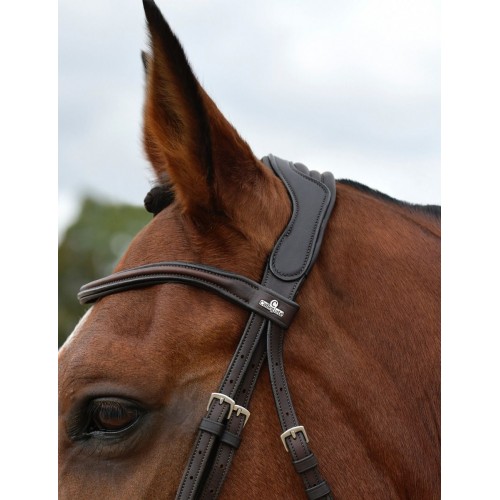 Collegiate Comfitec Opulux Plain Padded Grackle Bridle