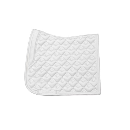 PS of Sweden SS26 Heart Dressage Saddle Pad White