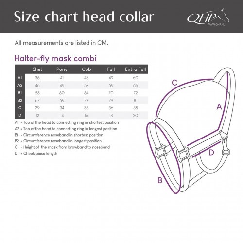 QHP Halter-Fly mask combi