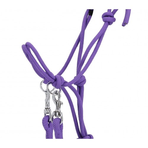 QHP Rope halter Color with reins