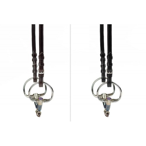PS of Sweden Flat Cheekpieces with Regular Buckle - Black, Full