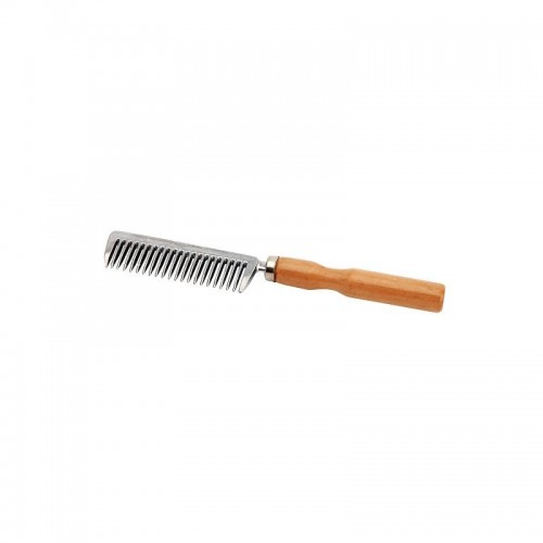 Horka Mane Comb with Wooden Handle
