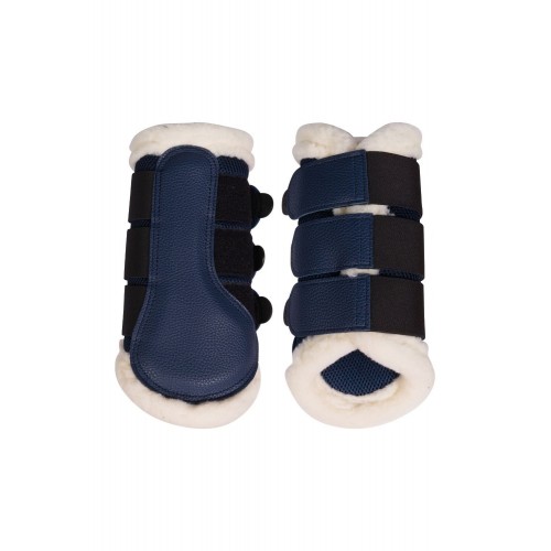 HKM Comfort Premium Mesh Leg Protectors with Fur
