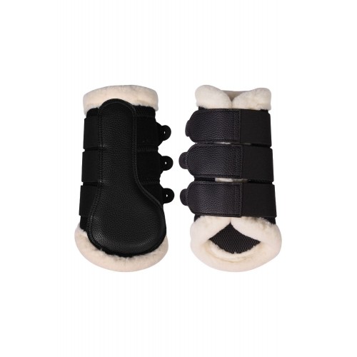 HKM Comfort Premium Mesh Leg Protectors with Fur