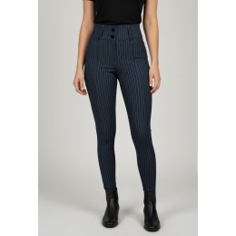 PS of Sweden SS26 бриджи Penny Pinstripe с полной леей