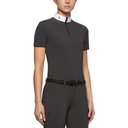 Cavalleria Toscana FW'20 джерси флисовый Tech Knit S/S молнией турнирная рубашка