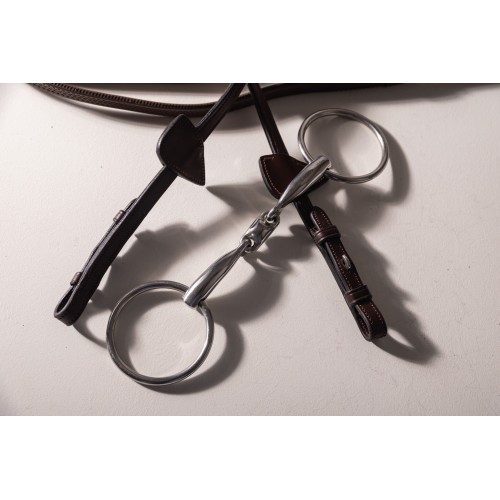Velari Double-Jointed Loose Ring Snaffle Stainless Steel 16mm