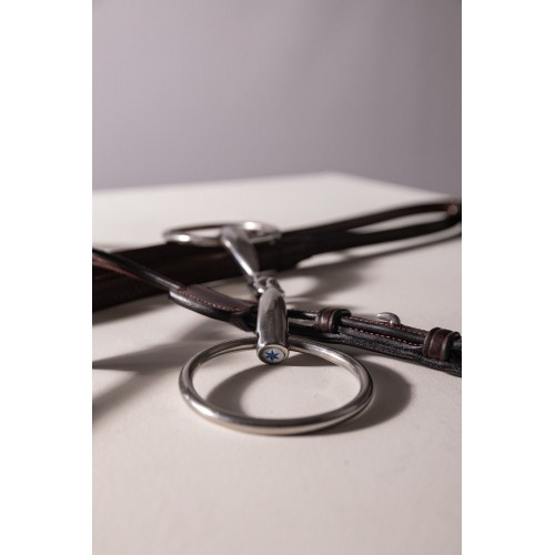 Velari Double-Jointed Loose Ring Snaffle Stainless Steel 14mm