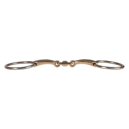 Velari Double Jointed Loose Ring Snaffle Sweet Copper 14 mm