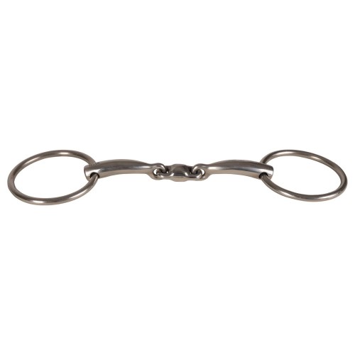 Velari Double-Jointed Loose Ring Snaffle Stainless Steel 14mm
