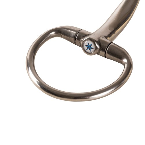 Velari Double Jointed Eggbutt Snaffle Stainless Steel 16 mm
