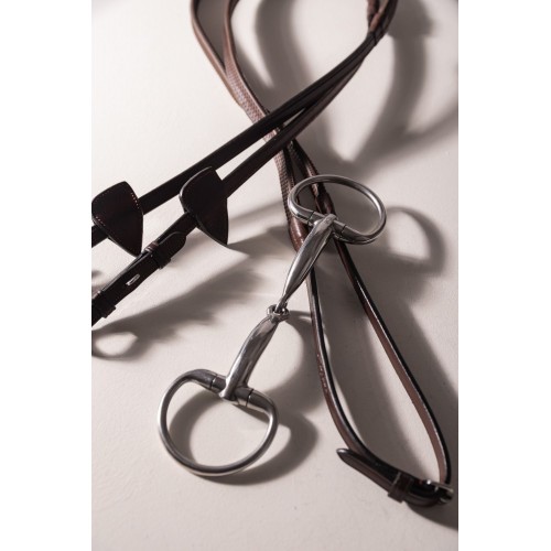 Velari Single-Jointed Eggbutt Snaffle Stainless Steel 16 mm