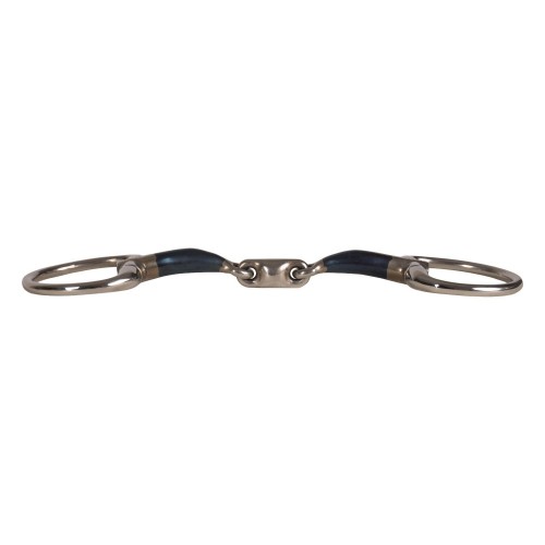 Velari Double-Jointed Eggbutt Snaffle Sweet Iron 14mm
