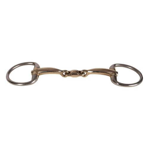 Velari Double Jointed Eggbutt Snaffle Bit Sweet Copper 14 mm