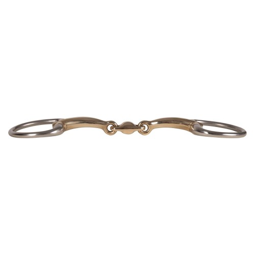 Velari Double Jointed Eggbutt Snaffle Bit Sweet Copper 14 mm