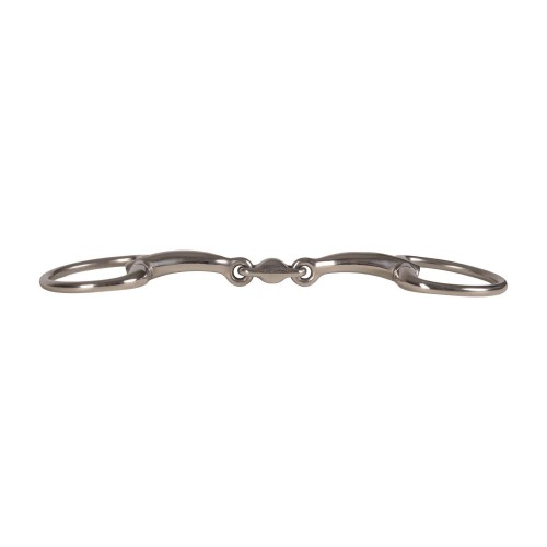 Velari Double-Jointed Eggbutt Snaffle Stainless Steel 14mm