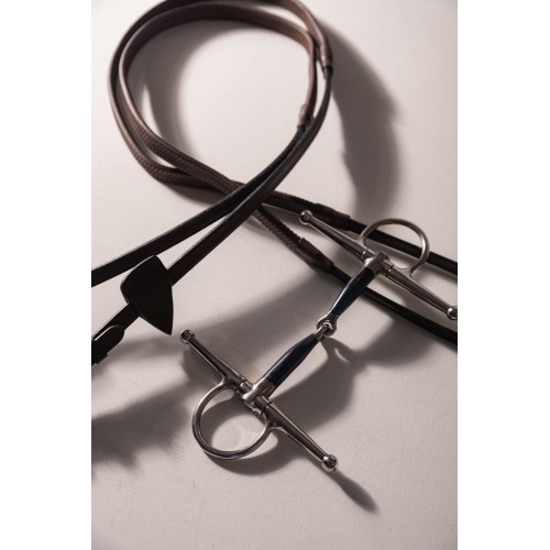 Velari Single-Jointed Full Cheek Snaffle Sweet Iron 16 mm