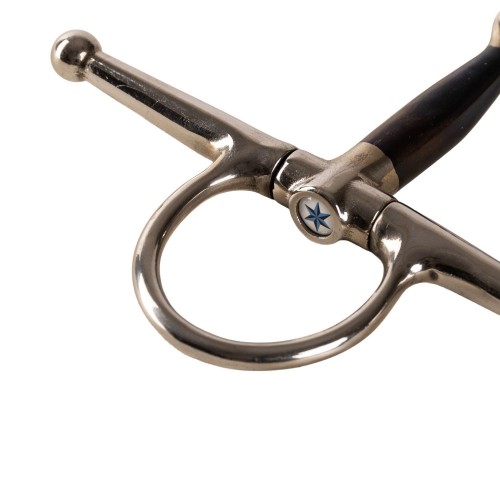 Velari Single-Jointed Full Cheek Snaffle Bit Sweet Iron 14 mm