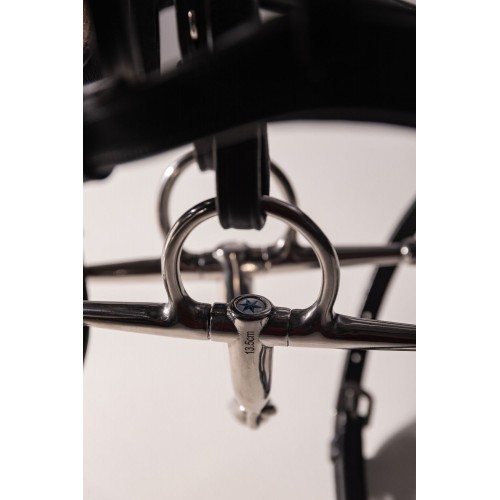 Velari Single-Jointed Full Cheek Snaffle Stainless Steel 14 mm