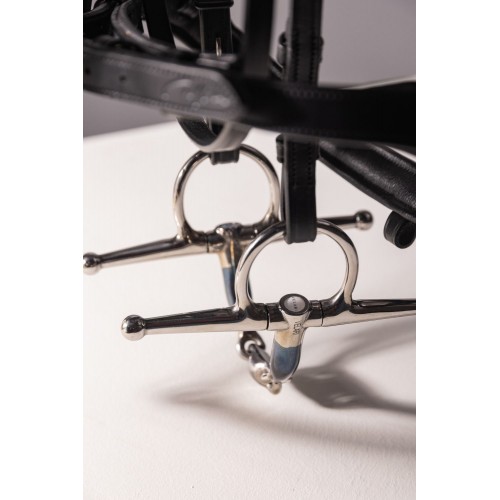 Velari Double Jointed Full Cheek Snaffle Sweet Iron 14 mm