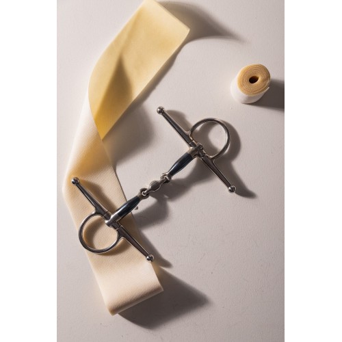 Velari Double Jointed Full Cheek Snaffle Sweet Iron 16 mm