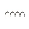 Velari Rounded Spurs Stainless Steel with Rubber