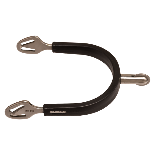 Velari Rowel Spurs Stainless Steel with Rubber Medium