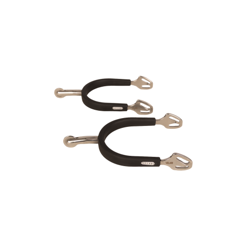 Velari Rowel Spurs Stainless Steel with Rubber Medium
