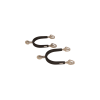 Velari Rowel Spurs Stainless Steel with Rubber Large