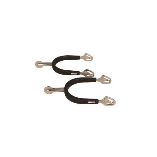 Velari Rowel Spurs Stainless Steel with Rubber Large