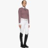 Cavalleria Toscana FW'22 Mini CT Print L/S Brushed Jersey Zip Competition Polo Girls