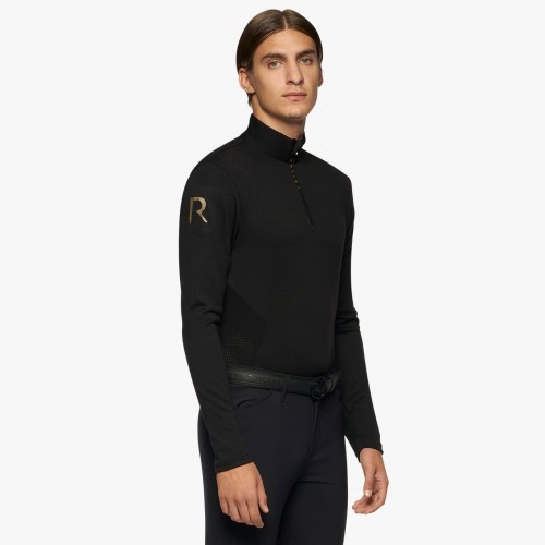 Cavalleria Toscana FW'22 R-EVO Premier Tech Wool L/S Zip Turtleneck Men