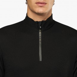Cavalleria Toscana FW'22 R-EVO Premier Tech шерстяной L/S молнией водолазка мужской