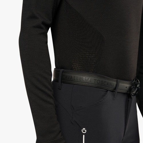 Cavalleria Toscana FW'22 R-EVO Premier Tech Wool L/S Zip Turtleneck Men