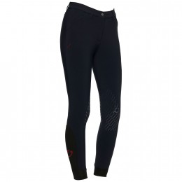 Cavalleria Toscana SS'22 CT Team красный Stripe женские бриджи с коленной леей