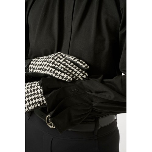 PS of Sweden AW25 Riding Gloves Hannah Houndstooth