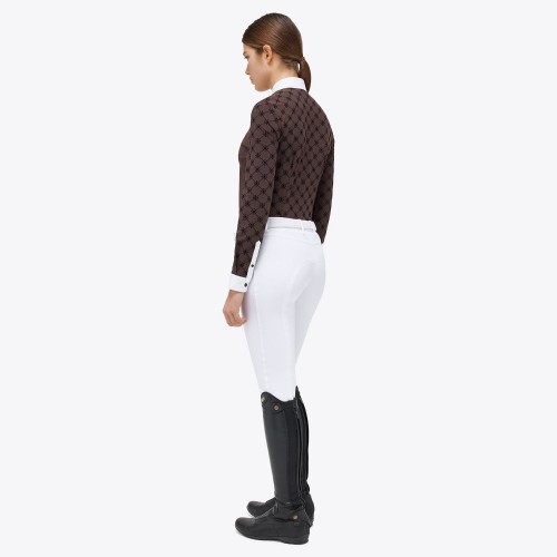 Cavalleria Toscana FW'23 Mini Orbit Flock Printed Jersey L/S Competition Shirt Women