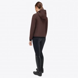 Cavalleria Toscana FW'23 джерси Velvet с капюшоном с полной застёжкой на молнию софтшелл женская куртка