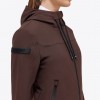 Cavalleria Toscana FW'23 Jersey Velvet Hooded Full Zip Softshell Jacket Women